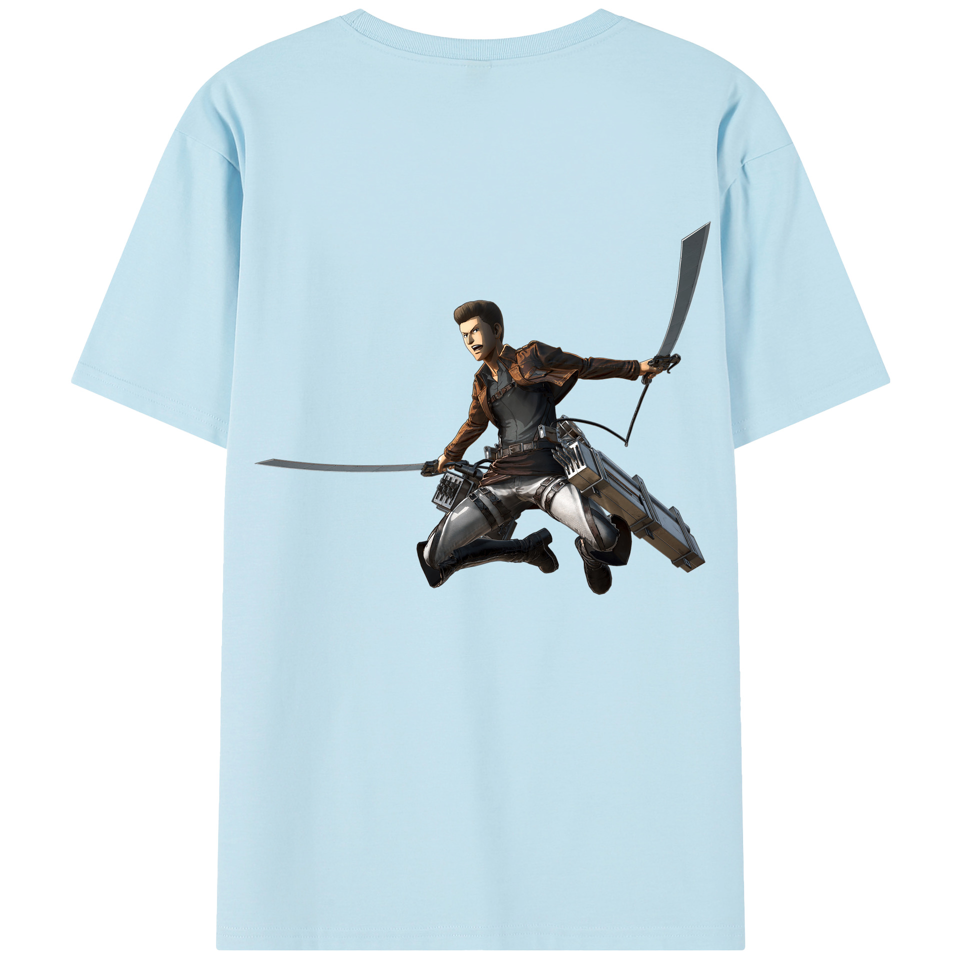 （画像用） 進撃の巨人 Attack on Titan 綿100％半袖Tシャツ（背面プリント）